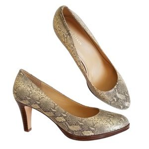 Cole Haan Women's Snakeskin Platform Pump‎ Sz 8